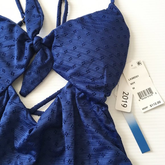 LUCKY BRAND Belle Air Knot Front Cut Out Monokini - Picture 7 of 8